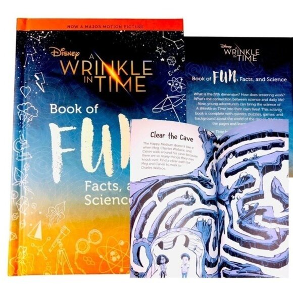 Disney’s A Wrinkle in Time Book of Fun, Facts & Science NWT - Picture 3 of 16